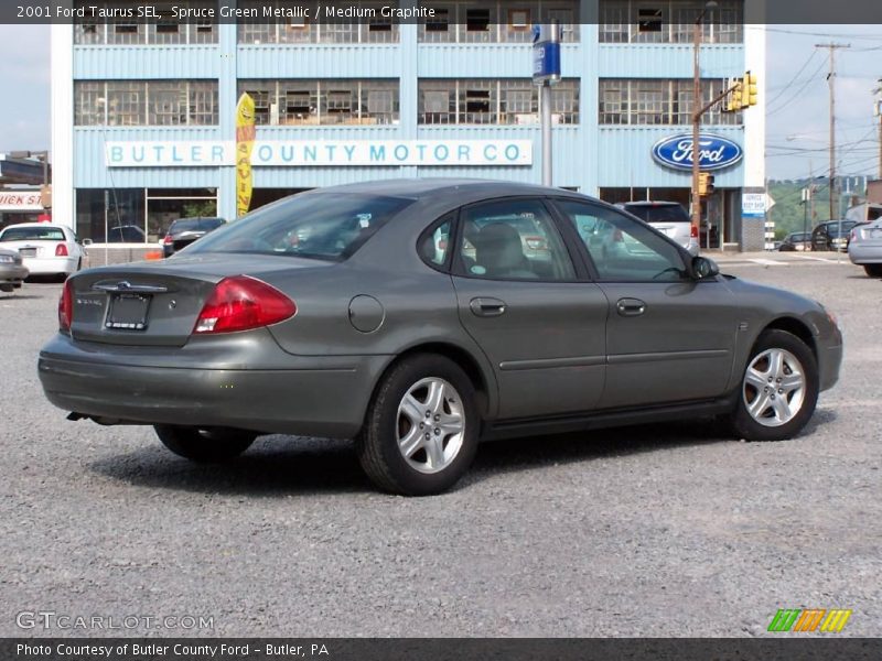 Spruce Green Metallic / Medium Graphite 2001 Ford Taurus SEL