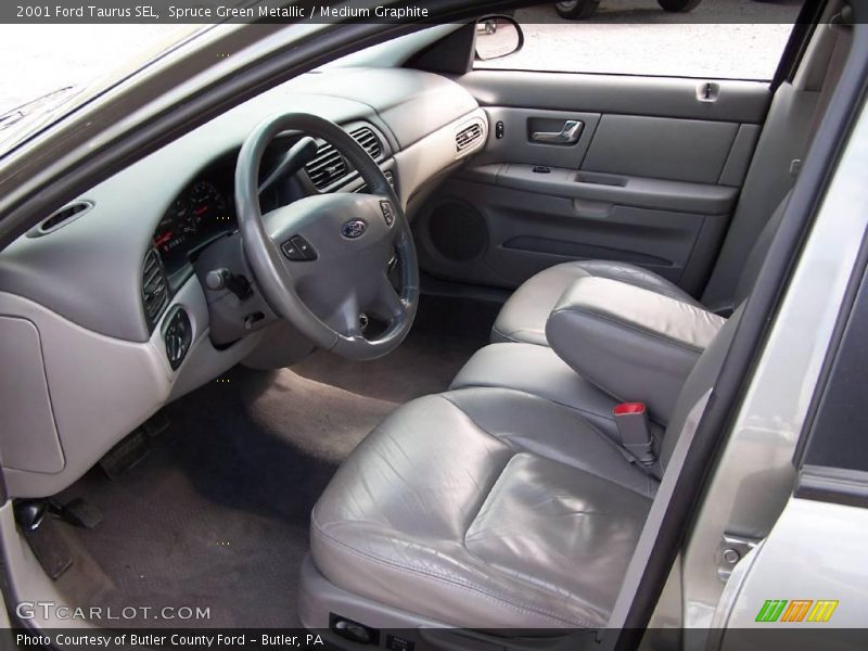 Spruce Green Metallic / Medium Graphite 2001 Ford Taurus SEL