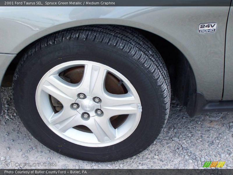 Spruce Green Metallic / Medium Graphite 2001 Ford Taurus SEL