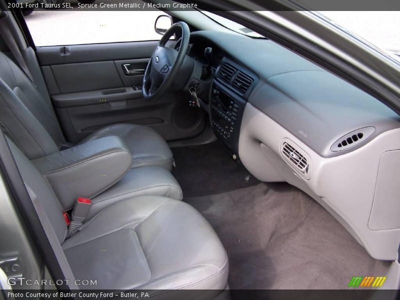 Spruce Green Metallic / Medium Graphite 2001 Ford Taurus SEL