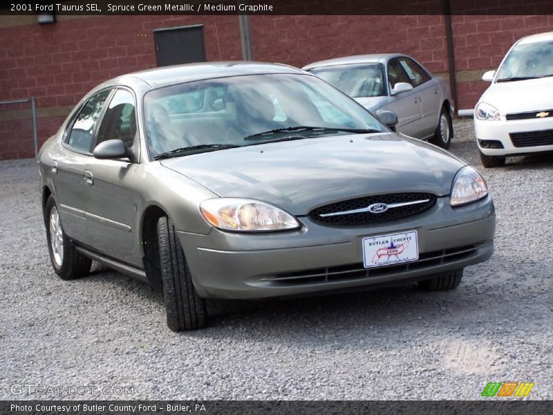 Spruce Green Metallic / Medium Graphite 2001 Ford Taurus SEL