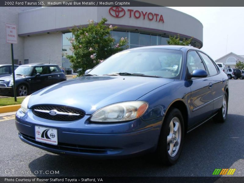 Medium Royal Blue Metallic / Medium Graphite 2002 Ford Taurus SES