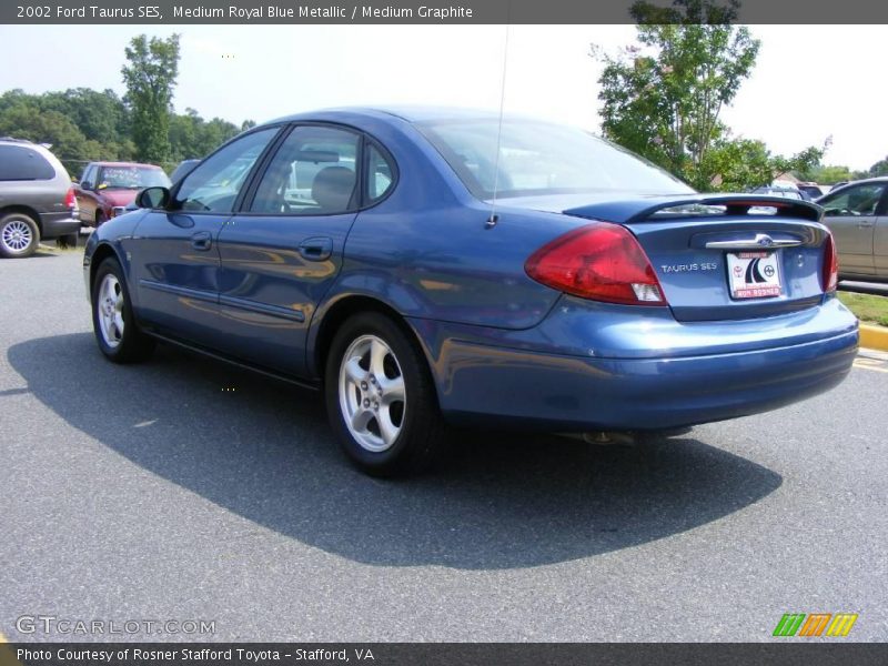 Medium Royal Blue Metallic / Medium Graphite 2002 Ford Taurus SES
