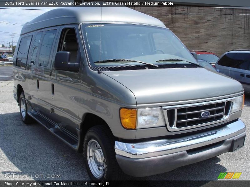 Estate Green Metallic / Medium Pebble 2003 Ford E Series Van E250 Passenger Conversion