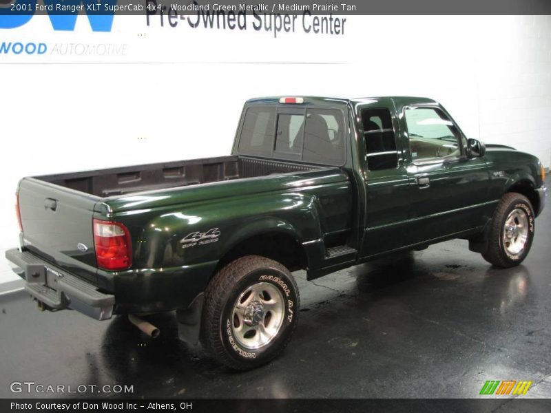 Woodland Green Metallic / Medium Prairie Tan 2001 Ford Ranger XLT SuperCab 4x4
