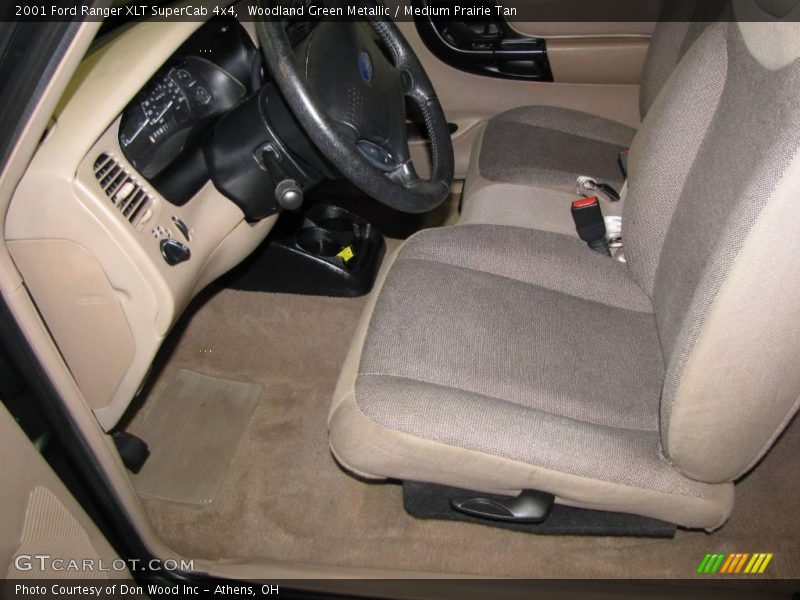 Woodland Green Metallic / Medium Prairie Tan 2001 Ford Ranger XLT SuperCab 4x4