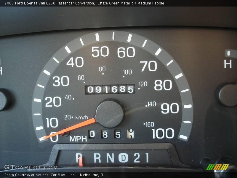 Estate Green Metallic / Medium Pebble 2003 Ford E Series Van E250 Passenger Conversion