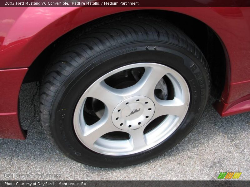 Redfire Metallic / Medium Parchment 2003 Ford Mustang V6 Convertible