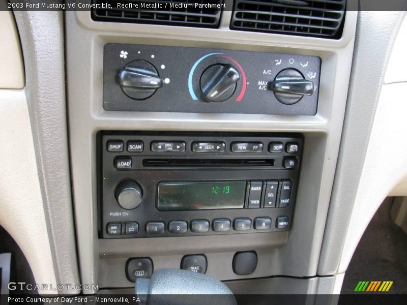 Redfire Metallic / Medium Parchment 2003 Ford Mustang V6 Convertible