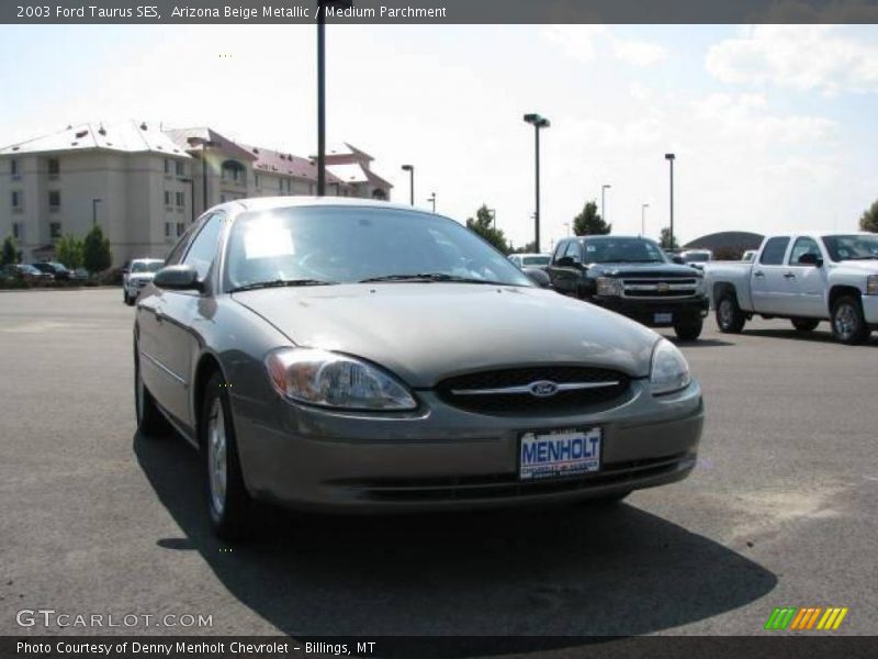 Arizona Beige Metallic / Medium Parchment 2003 Ford Taurus SES