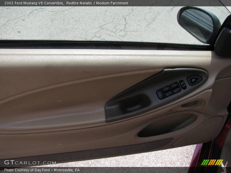 Redfire Metallic / Medium Parchment 2003 Ford Mustang V6 Convertible