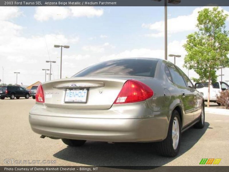 Arizona Beige Metallic / Medium Parchment 2003 Ford Taurus SES