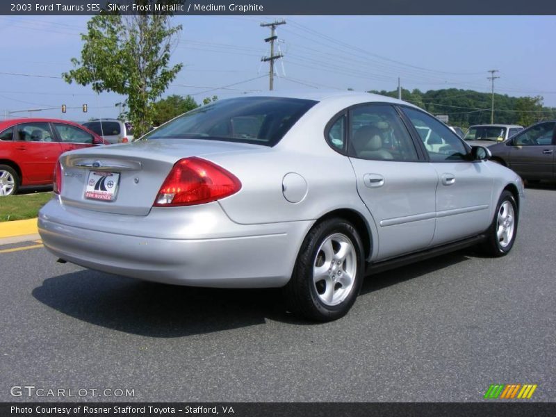 Silver Frost Metallic / Medium Graphite 2003 Ford Taurus SES