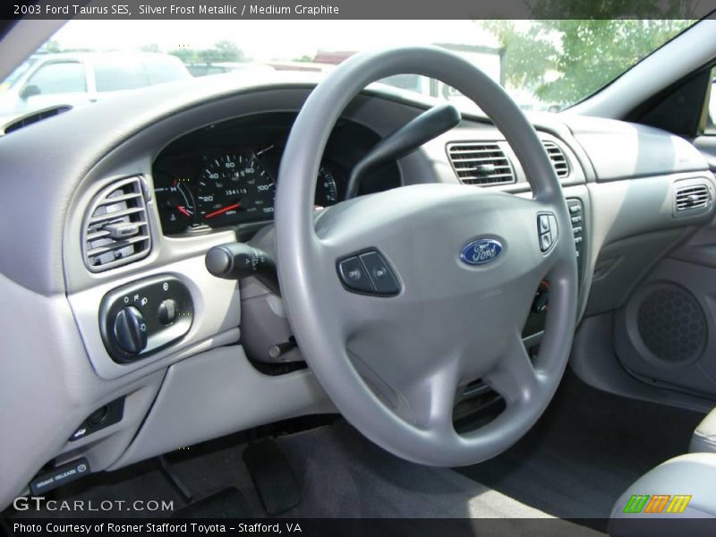 Silver Frost Metallic / Medium Graphite 2003 Ford Taurus SES
