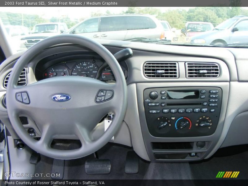Silver Frost Metallic / Medium Graphite 2003 Ford Taurus SES