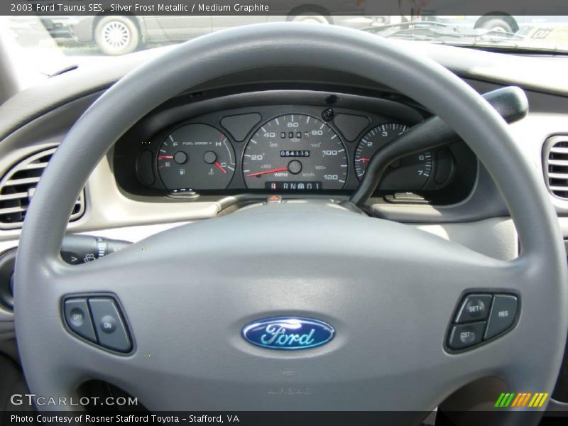 Silver Frost Metallic / Medium Graphite 2003 Ford Taurus SES