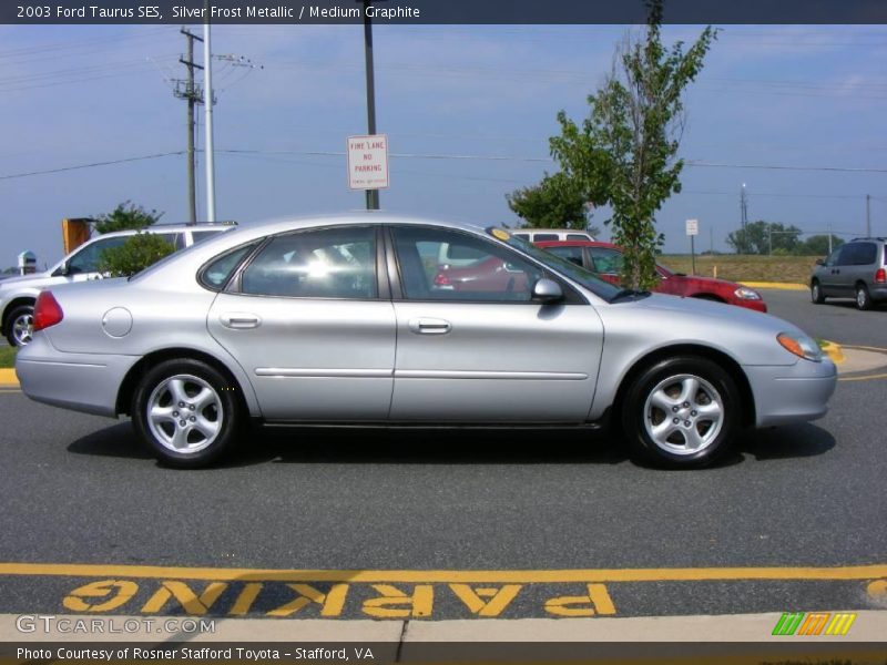 Silver Frost Metallic / Medium Graphite 2003 Ford Taurus SES