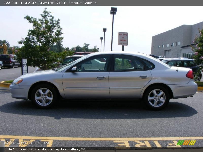 Silver Frost Metallic / Medium Graphite 2003 Ford Taurus SES