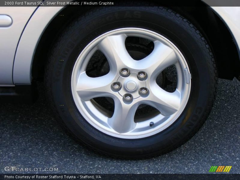 Silver Frost Metallic / Medium Graphite 2003 Ford Taurus SES
