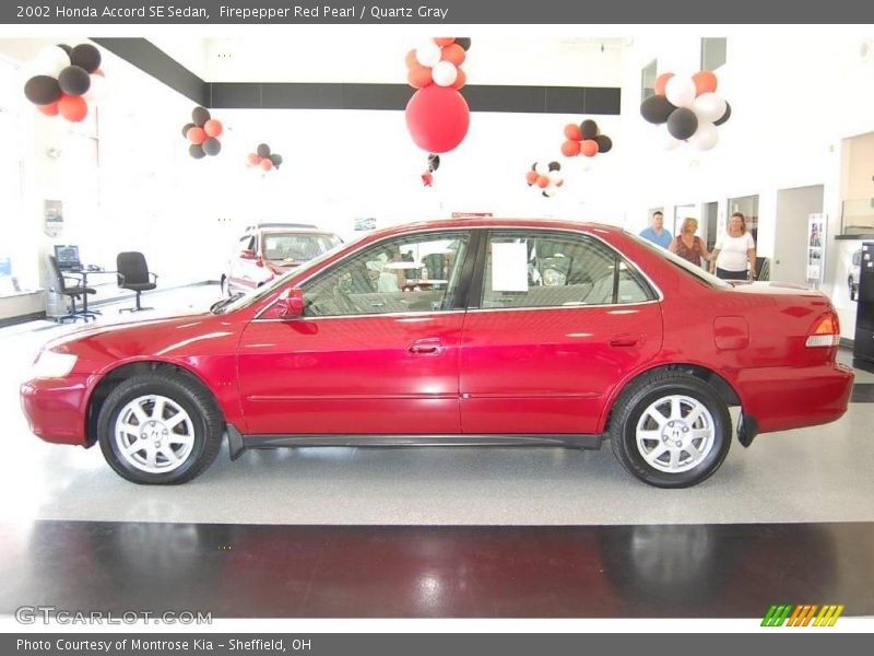 Firepepper Red Pearl / Quartz Gray 2002 Honda Accord SE Sedan