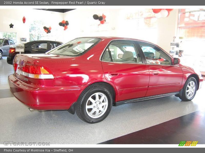 Firepepper Red Pearl / Quartz Gray 2002 Honda Accord SE Sedan