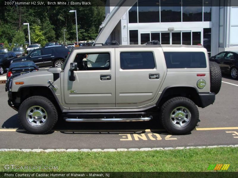 Birch White / Ebony Black 2007 Hummer H2 SUV