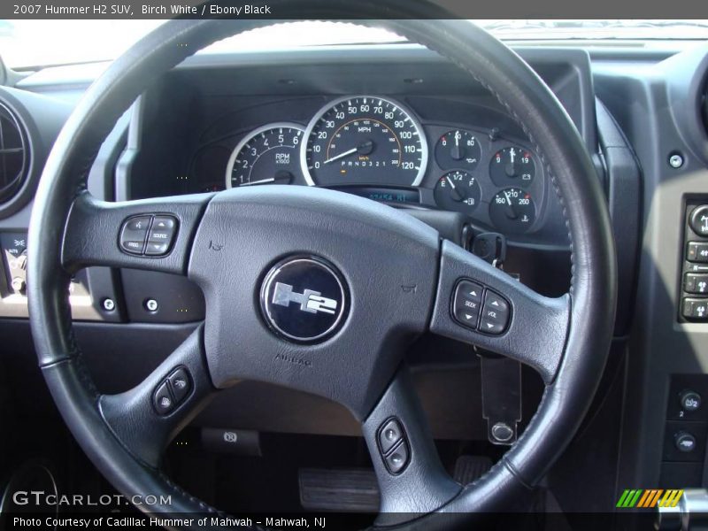 Birch White / Ebony Black 2007 Hummer H2 SUV