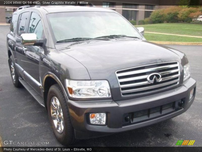 Silver Graphite Metallic / Willow 2004 Infiniti QX 56 4WD