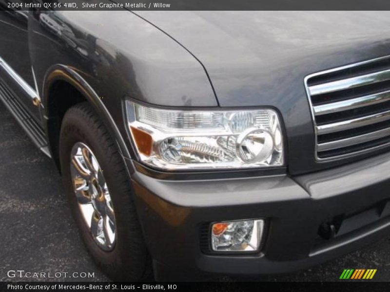 Silver Graphite Metallic / Willow 2004 Infiniti QX 56 4WD