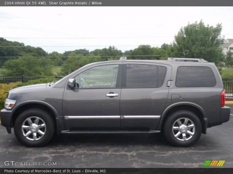 Silver Graphite Metallic / Willow 2004 Infiniti QX 56 4WD