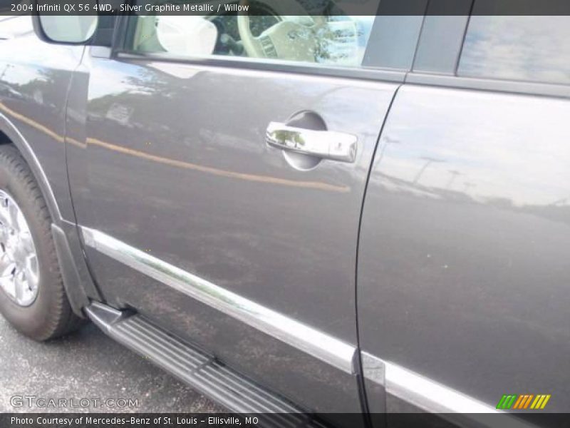 Silver Graphite Metallic / Willow 2004 Infiniti QX 56 4WD