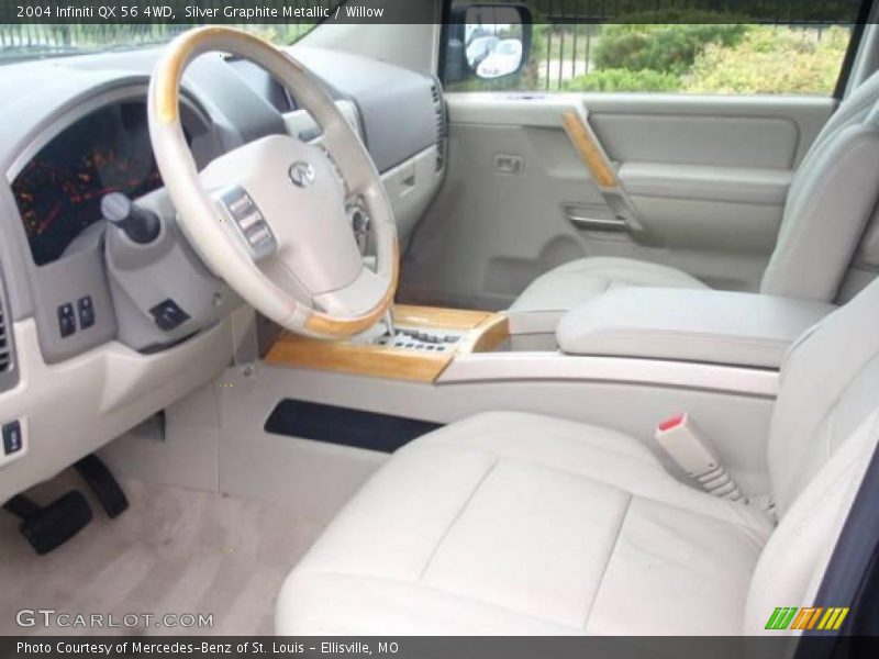 Silver Graphite Metallic / Willow 2004 Infiniti QX 56 4WD