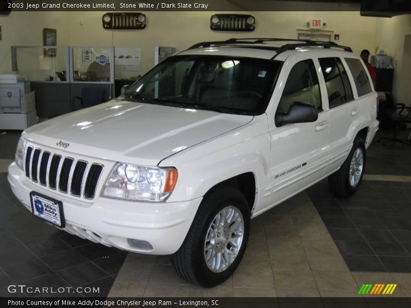 Stone White / Dark Slate Gray 2003 Jeep Grand Cherokee Limited