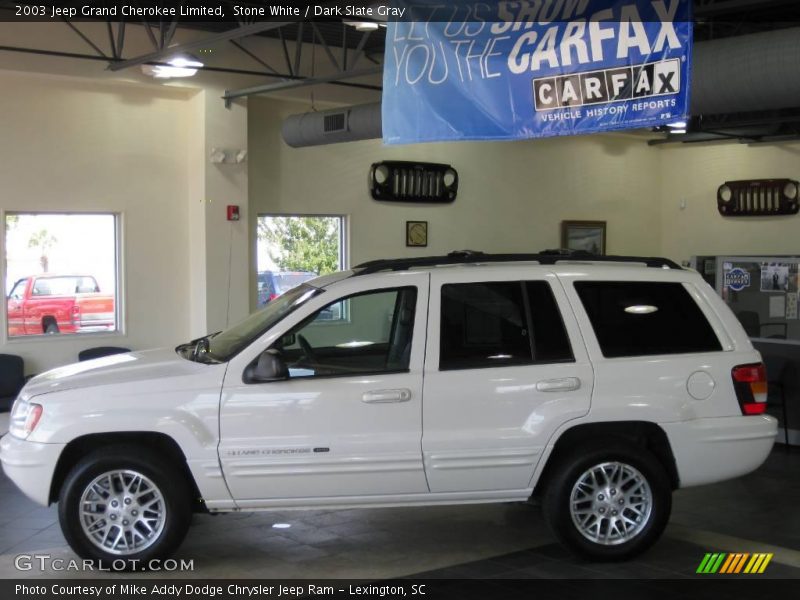 Stone White / Dark Slate Gray 2003 Jeep Grand Cherokee Limited