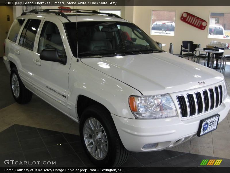 Stone White / Dark Slate Gray 2003 Jeep Grand Cherokee Limited