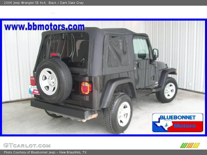 Black / Dark Slate Gray 2006 Jeep Wrangler SE 4x4