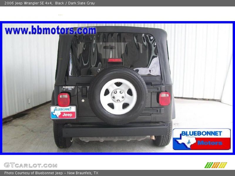 Black / Dark Slate Gray 2006 Jeep Wrangler SE 4x4