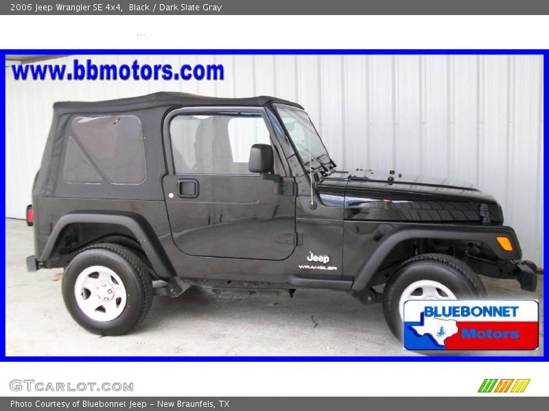 Black / Dark Slate Gray 2006 Jeep Wrangler SE 4x4
