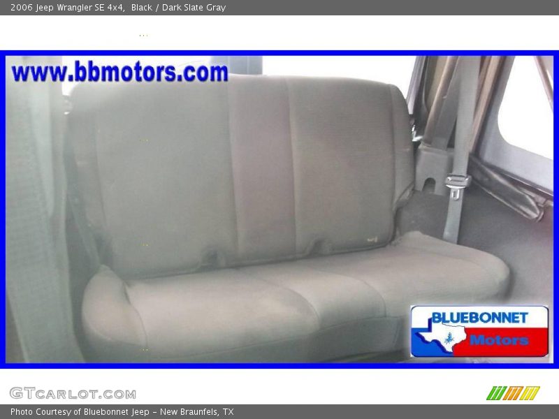 Black / Dark Slate Gray 2006 Jeep Wrangler SE 4x4