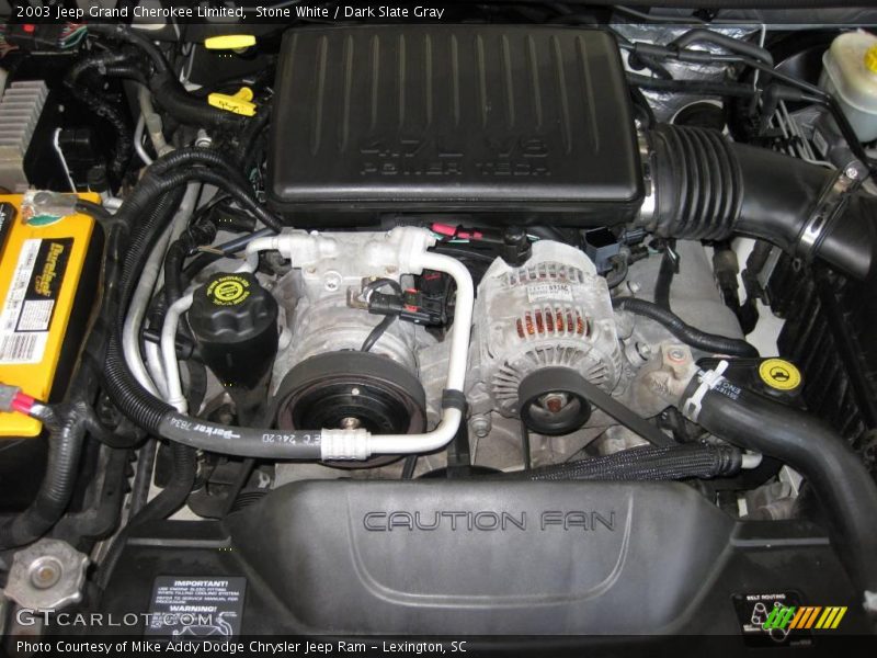 Stone White / Dark Slate Gray 2003 Jeep Grand Cherokee Limited