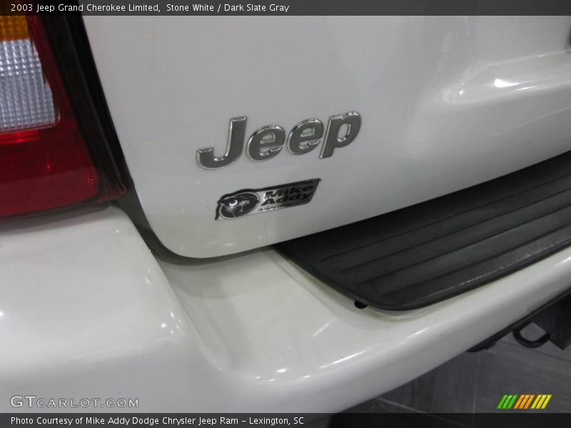 Stone White / Dark Slate Gray 2003 Jeep Grand Cherokee Limited