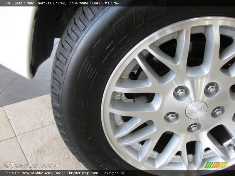 Stone White / Dark Slate Gray 2003 Jeep Grand Cherokee Limited