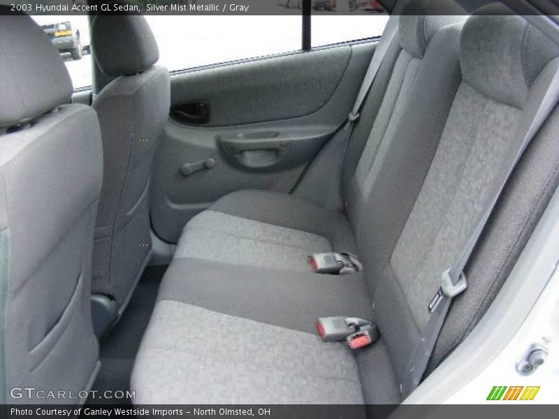 Silver Mist Metallic / Gray 2003 Hyundai Accent GL Sedan