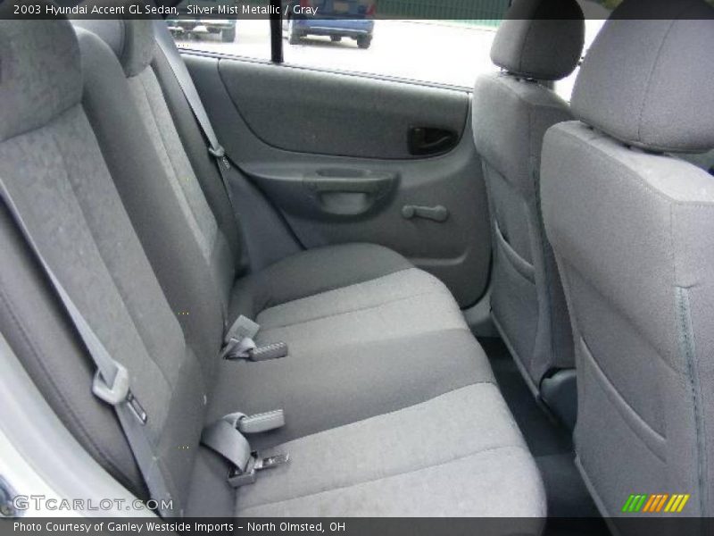 Silver Mist Metallic / Gray 2003 Hyundai Accent GL Sedan