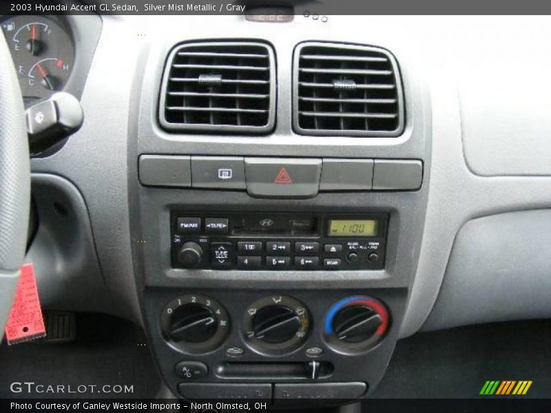 Silver Mist Metallic / Gray 2003 Hyundai Accent GL Sedan