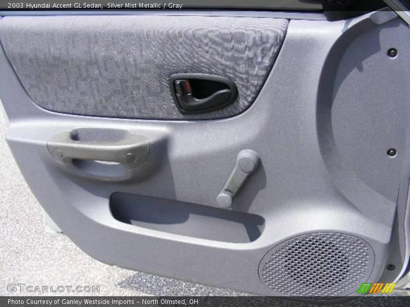 Silver Mist Metallic / Gray 2003 Hyundai Accent GL Sedan