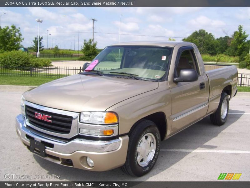 Sand Beige Metallic / Neutral 2004 GMC Sierra 1500 SLE Regular Cab