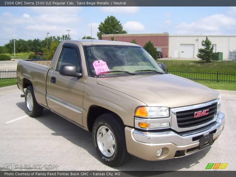 Sand Beige Metallic / Neutral 2004 GMC Sierra 1500 SLE Regular Cab