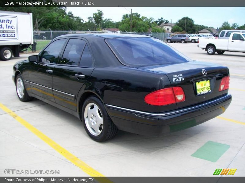 Black / Black 1998 Mercedes-Benz E 430 Sedan