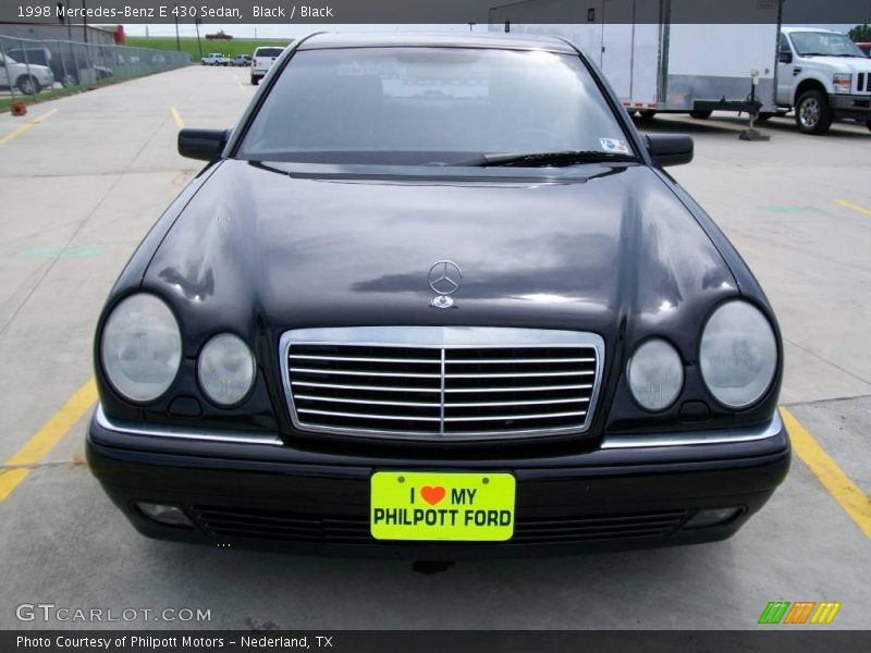 Black / Black 1998 Mercedes-Benz E 430 Sedan